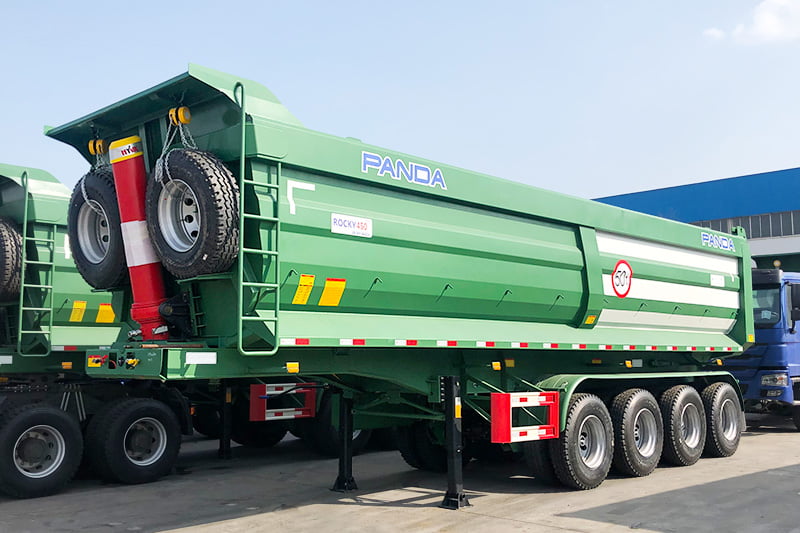 45cbm 4axle tipper trailer