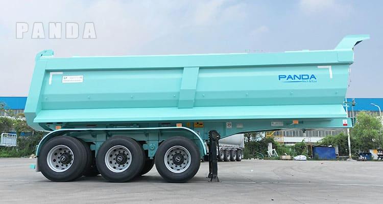 25 cbm 3 axle dump truck trailer