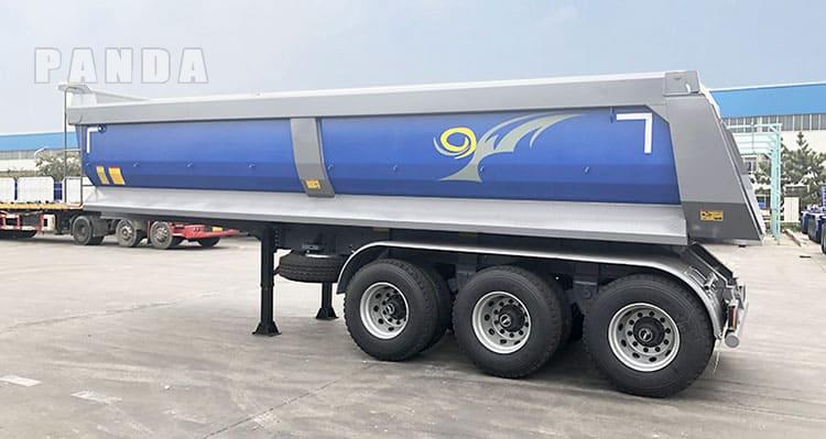 40 ton half round end dump trailers