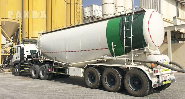 bulk cement tank truck trailer