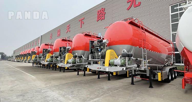 3 Axle Cement Tanker Trailers For Sale in Ethiopia