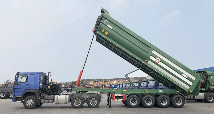 4 axle 50 ton tipper dump semi trailer for sale