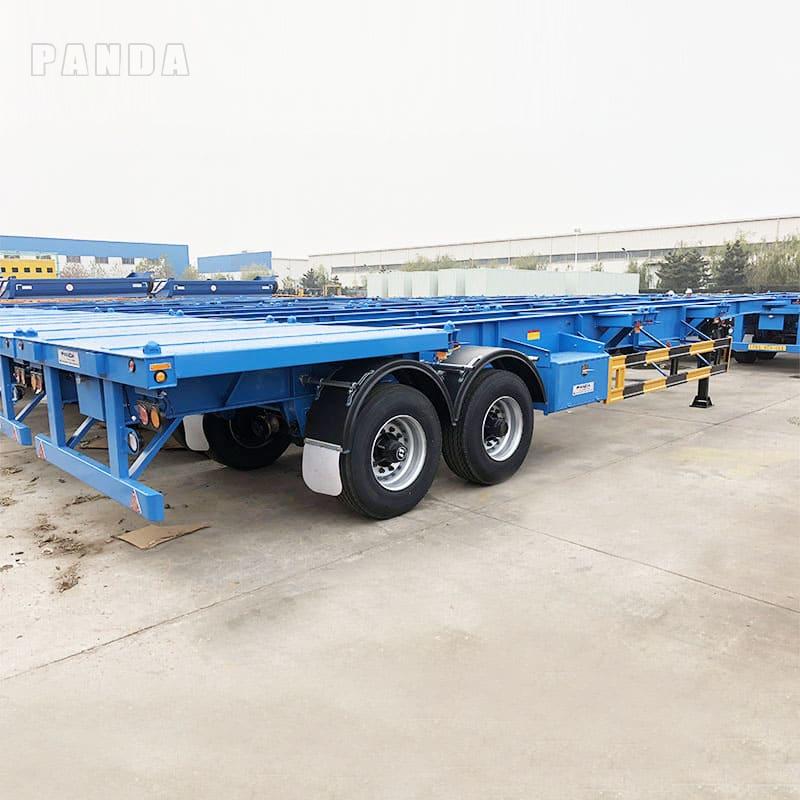 2 Axle 40FT Container Chassis Trailer Panda Mech