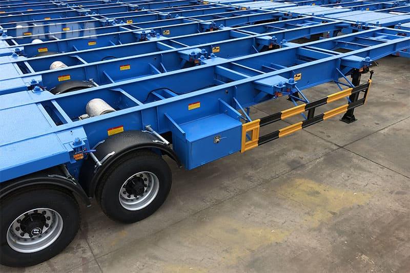 2 essieux 40ft container chassis trailers