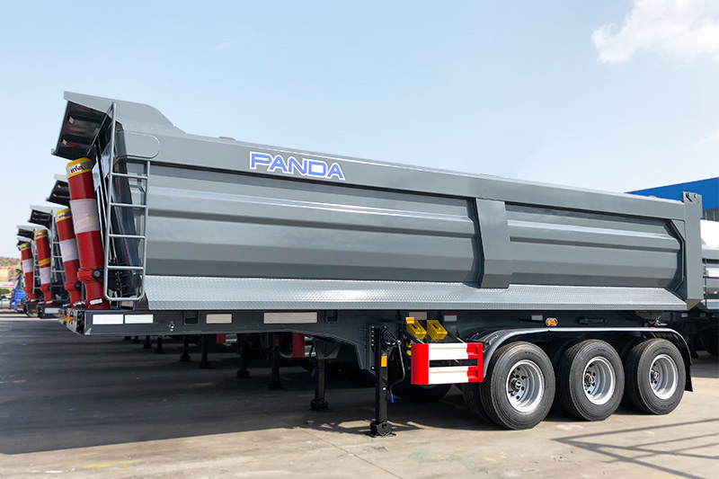 40cbm 3axle 80t dump trailer