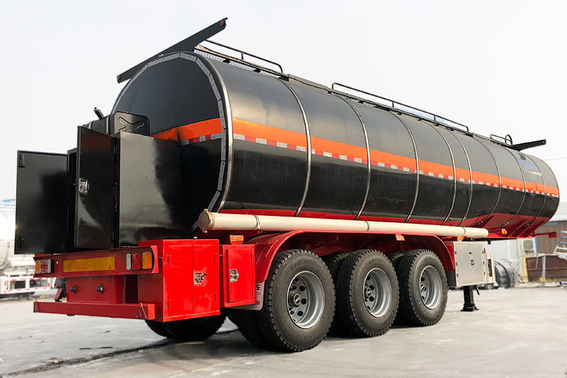 38000l bitumen tanker with burner