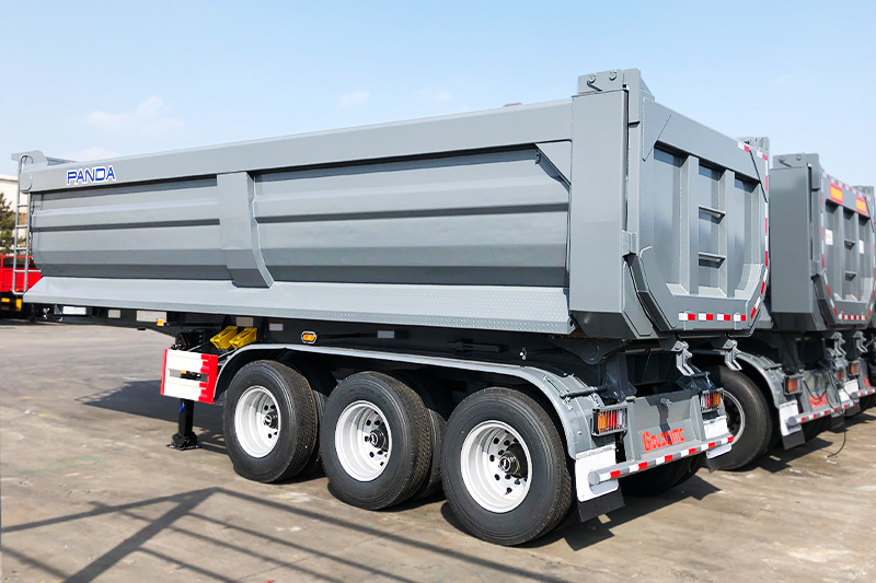 40cbm 3axle 80t dump trailer