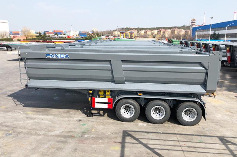 Camion à 3 essieux avec remorque à benne basculante à vendre