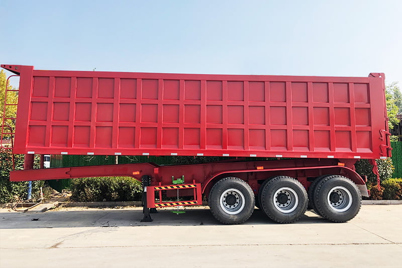 40cbm 3 essieux dump tractor trailers for sale