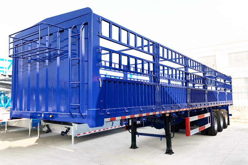 3 axle cargo fence semi trailer