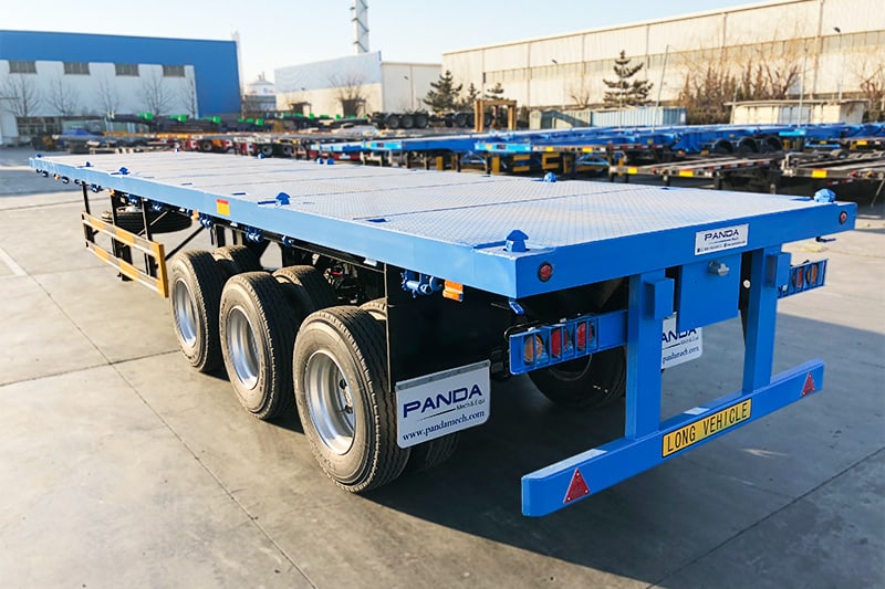 3 axle 40ft flatbed semi trailer