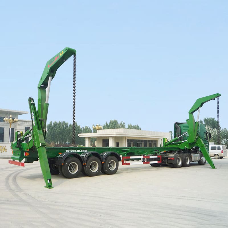 Camion à chargement latéral pour conteneurs de 40 pieds