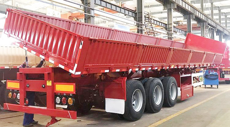 side tipper trailer factory