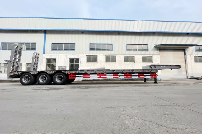 60 toneladas barato remolque de carga baja para la venta