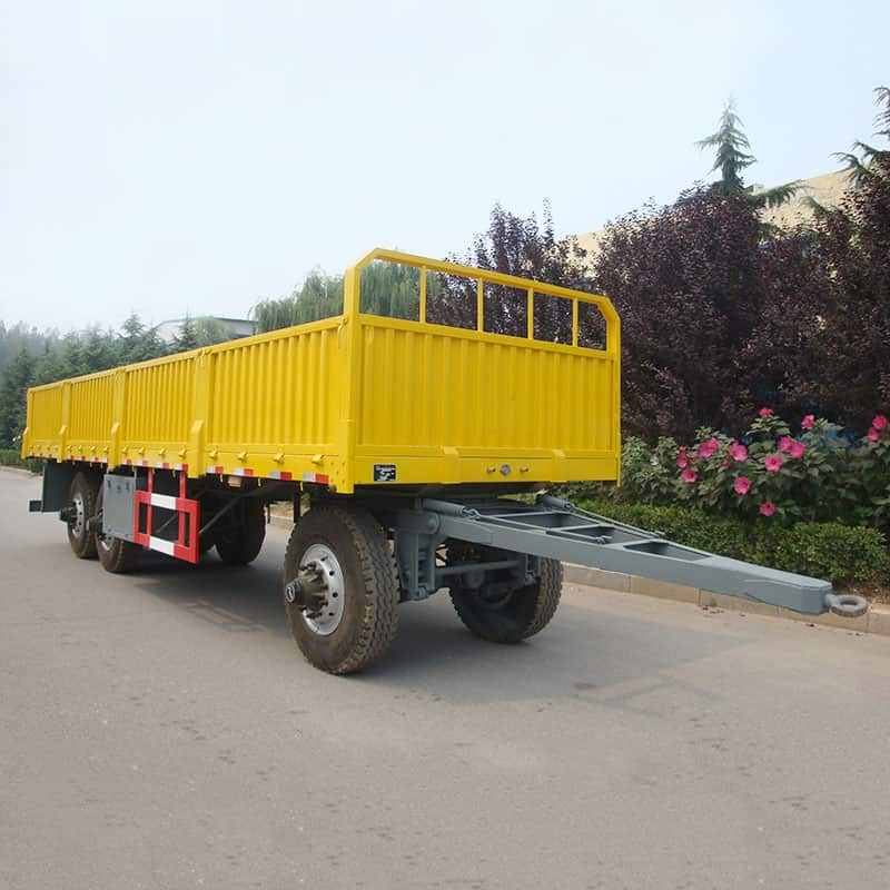 drawbar drop side wall trailer