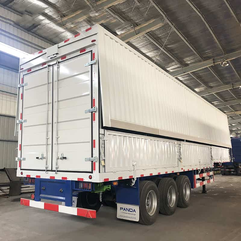 40ft wing open box van trailer