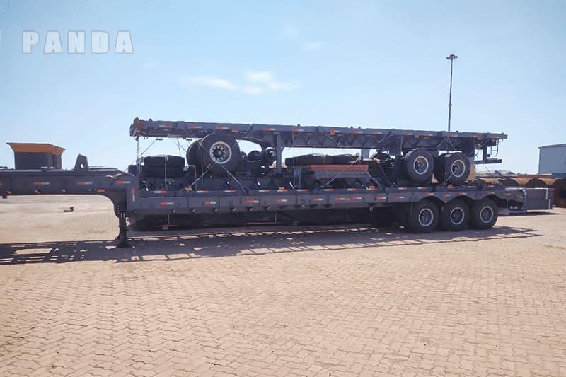 Gooseneck Lowbed Trailer Shipping to Africa