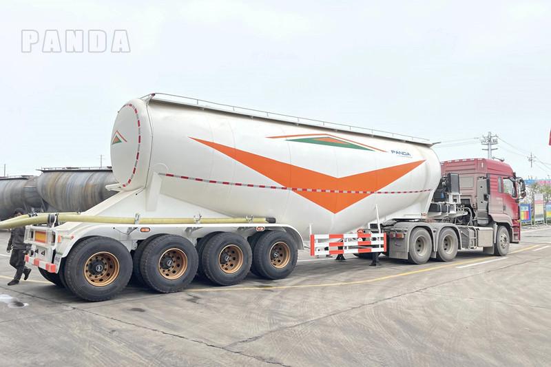 4 axle 60 ton cement transport tractor trailer