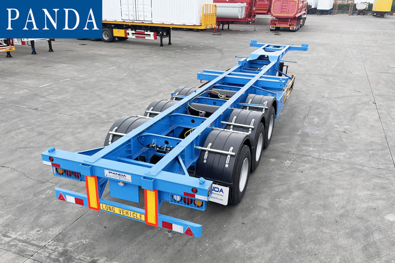 3 essieux 40ft gooseneck container chassis