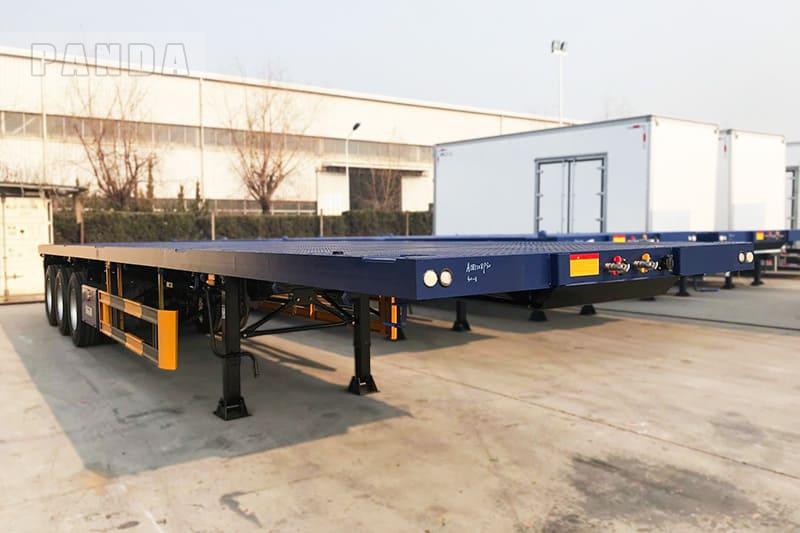 3 ejes semirremolque de plataforma para la venta