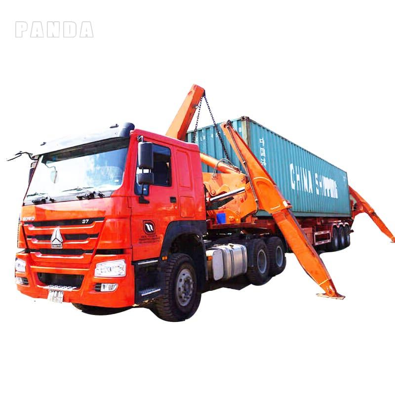 3 axle container side loader