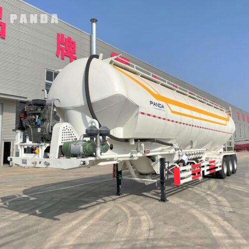 Remolque de transporte de harina de acero inoxidable de 30 toneladas