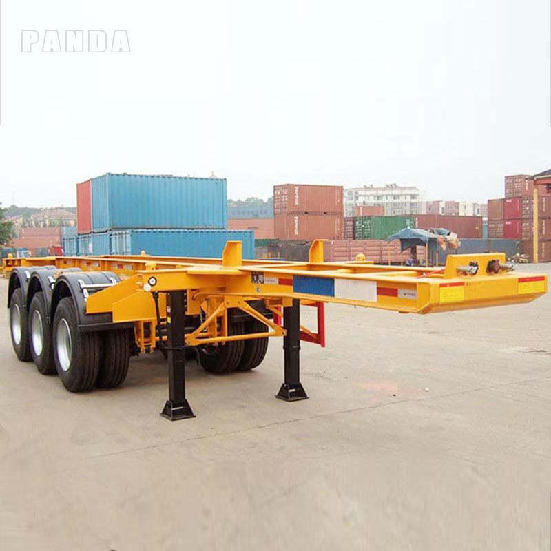 3 axle 20ft container chassis