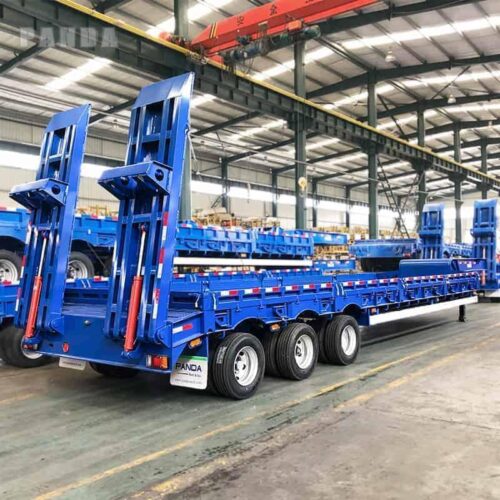 3 axle lowbed trailer