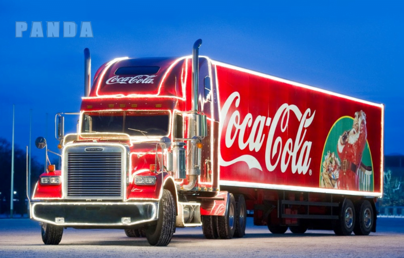 Make an Amazing Coca-Cola Christmas Truck illuminated with LEDs 