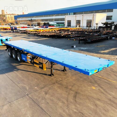 3 axle flatbed semi trailer