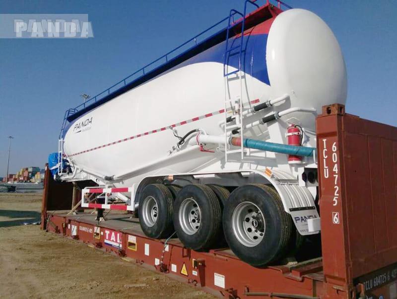 Transport de citernes en vrac de 60 tonnes