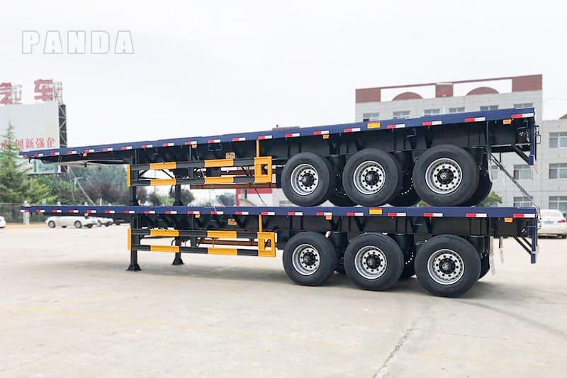 40 foot single axle flatbed semi trailer