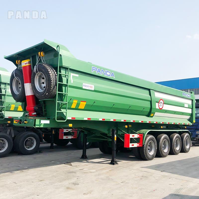 4 axle semi tipper trailer