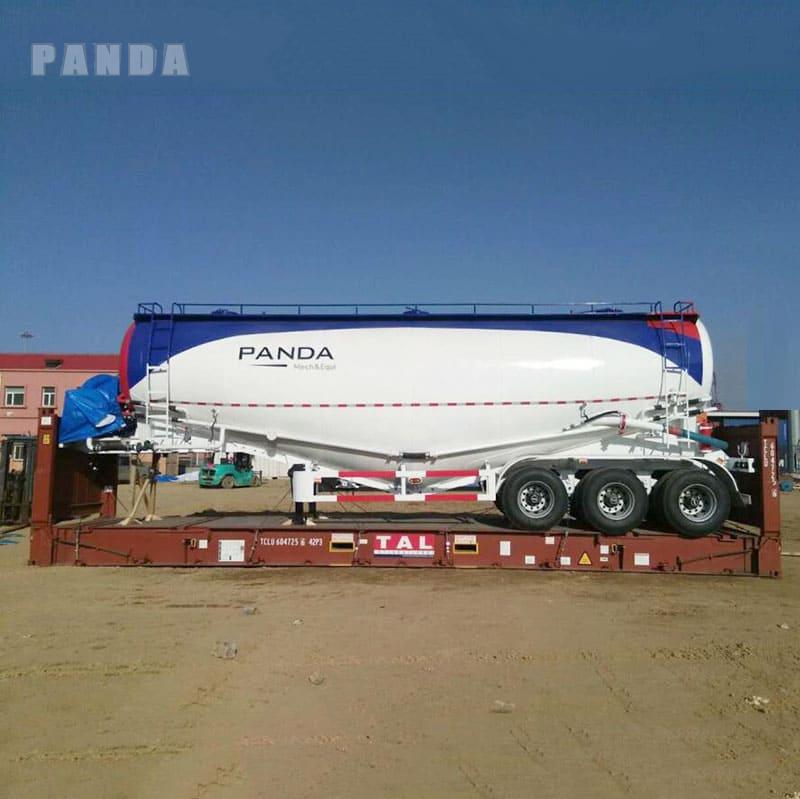 3 Axle 55 Tons Cement Bulk Tanker Shipped to Philippines