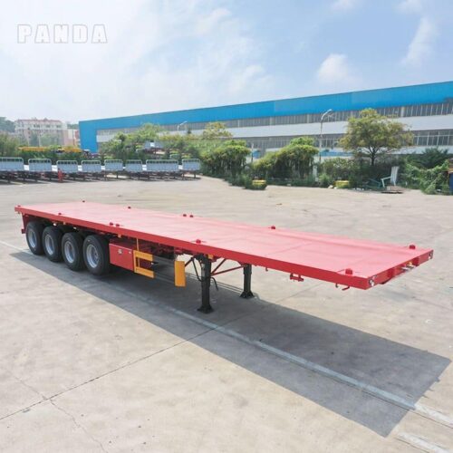 4axle flatbed semi trailer
