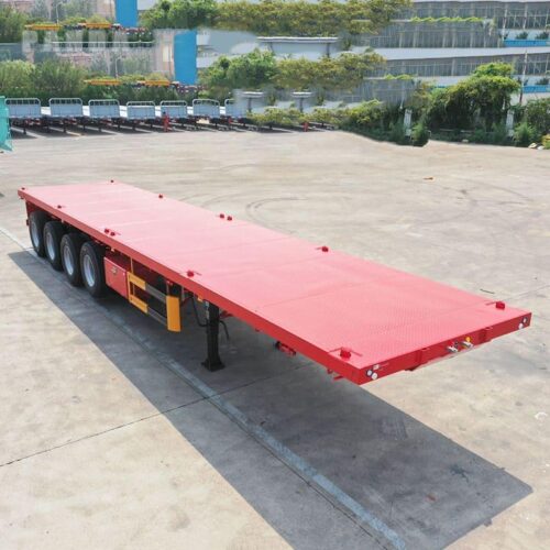 4axle flatbed semi trailer