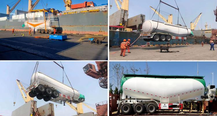 transport de ciment par camion-citerne