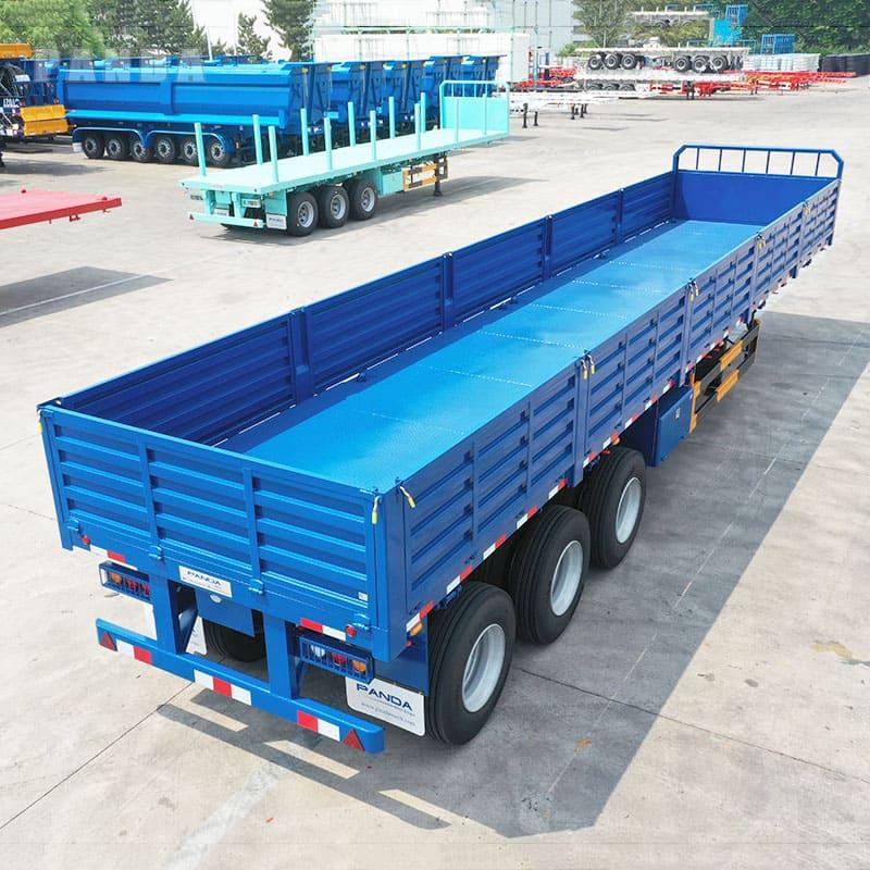 3 Axle 40Ft Dropside Flatbed Remolques Enviado a Nigeria