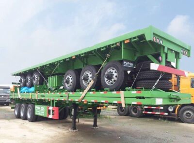 3 Axle Flatbed Semi Trailer Will be Transport to Congo