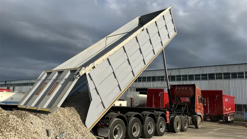 Tailgate of tipper semi trailer