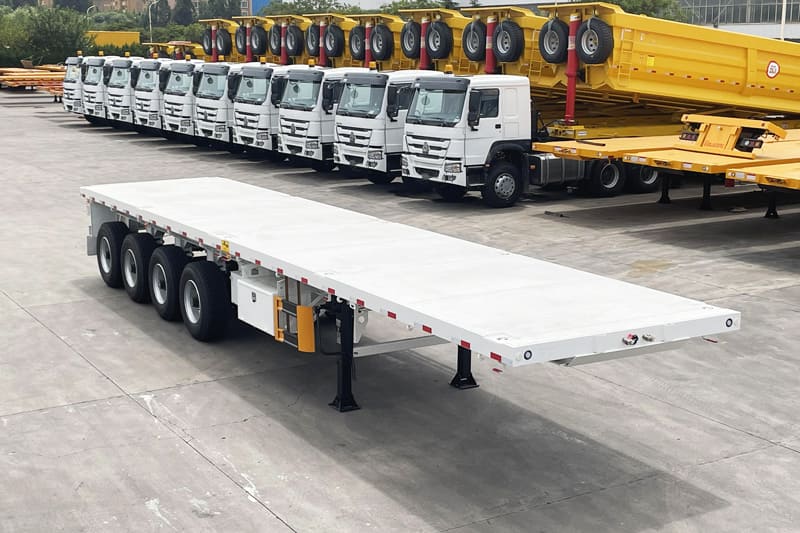 4 axle 40ft flatbed trailer