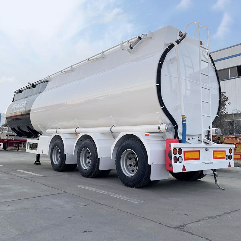 How many liters does fuel tank truck trailer hold?